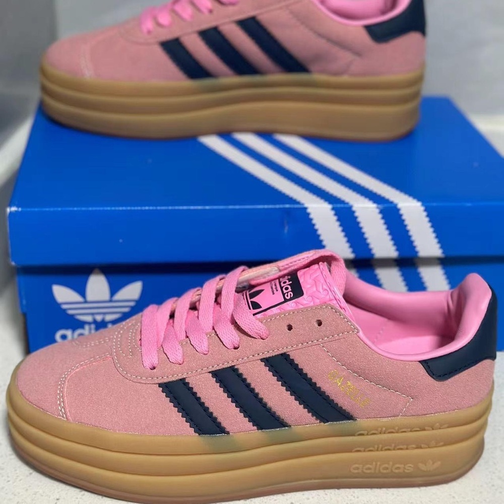Adidas GAZELLE BOLD OG PINK H06122 Womens Sneakers - Picture 3 of 5